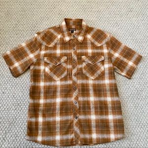Patagonia short sleeve plaid shirt